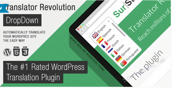 Ajax Translator Revolution DropDown Plugin For WP - Ajax Translator Revolution DropDown Plugin For WP -Automatically Translate Your Site The Easy Way