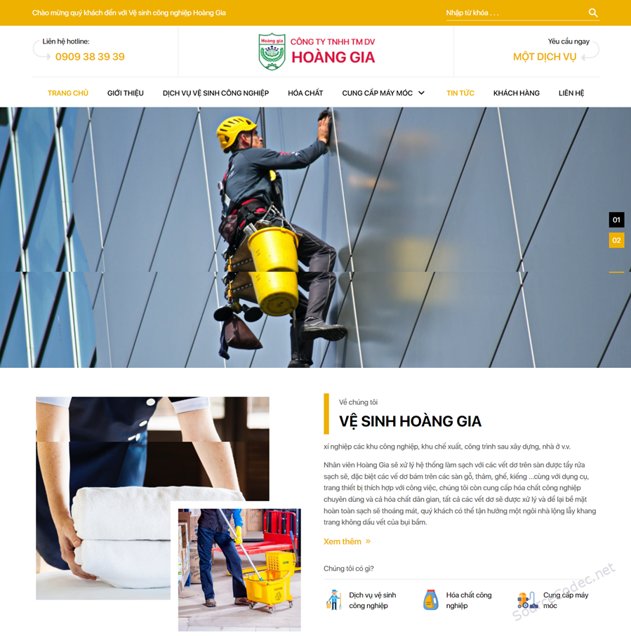 Giao diện website vệ sinh công nghiệp Giao dien website ve sinh cong nghiep 2 - Giao diện website vệ sinh công nghiệp